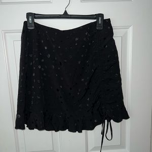 Black mini skirt